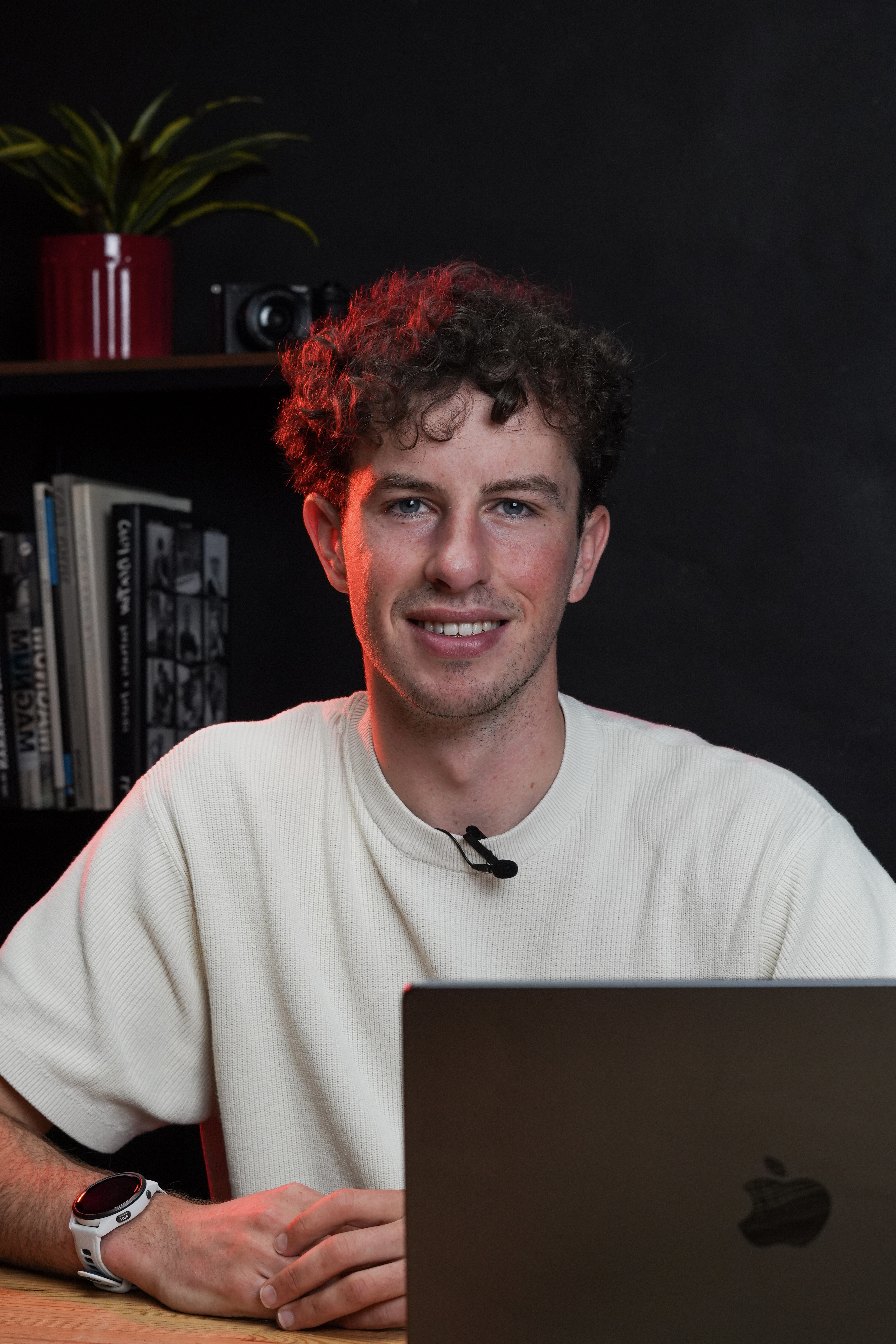 Ryan Milligan on set
